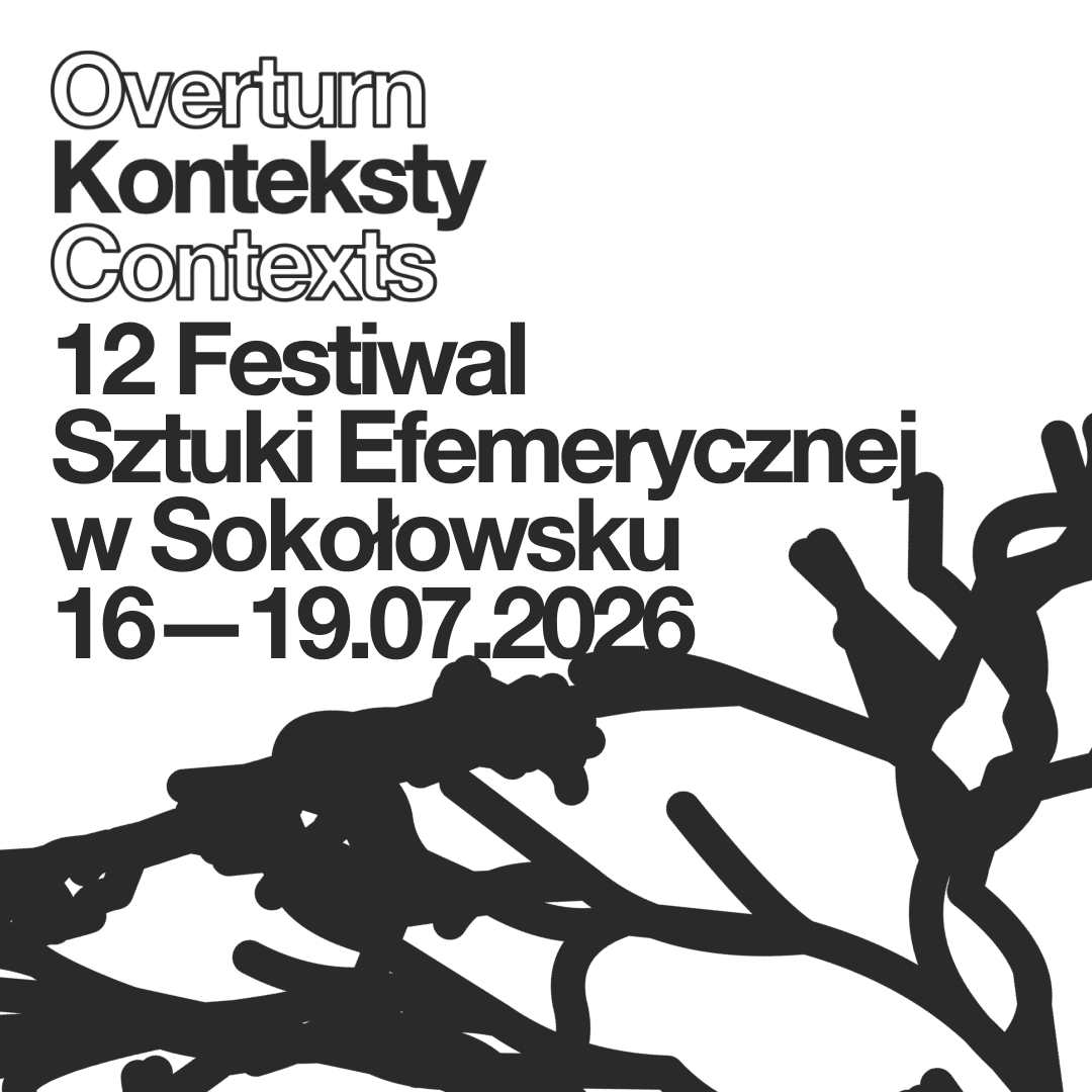 Plakat festiwalu Konteksty w Sokołowsku